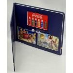 COCA COLA Vintage collection 1/1000 Oz .999 Gold 3 coin cards in Album GOLD AND SILVER BULLION