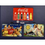 COCA COLA Vintage collection 1/1000 Oz .999 Gold 3 coin cards in Album GOLD AND SILVER BULLION