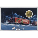 Coca Cola Christmas Truck 1/1000 Oz .999 Gold in Coin card GOLD AND SILVER BULLION