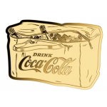 COCA COLA Vintage Bag 1/1000 Oz Gold 999 Coin Medal GOLD AND SILVER BULLION