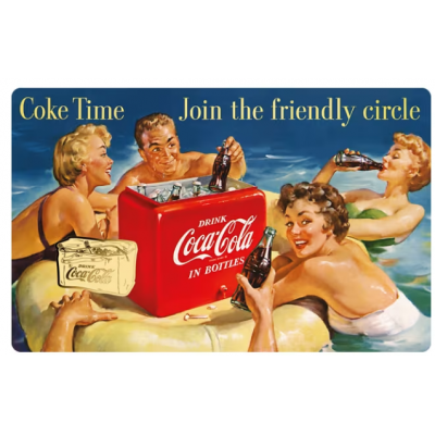 COCA COLA Vintage Bag 1/1000 Oz Gold 999 Coin Medal