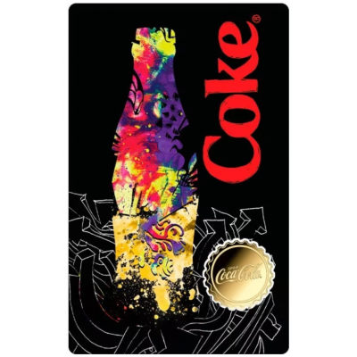 COCA COLA Pop-art Bottle Cap 1/1000 Oz Gold 999 Coin Medal