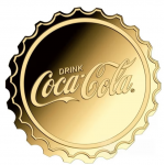 COCA COLA Pop-art Bottle Cap 1/1000 Oz Gold 999 Coin Medal GOLD AND SILVER BULLION
