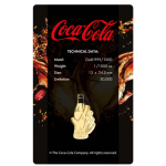 COCA COLA Pop-art Sparkling 1/1000 Oz Gold 999 Coin Medal GOLD AND SILVER BULLION