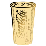COCA COLA Pop-art Cup 1/1000 Oz Gold 999 Coin Medal GOLD AND SILVER BULLION