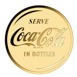 COCA COLA Vintage Refreshment  1/1000 Oz Gold 999 Coin Medal GOLD AND SILVER BULLION