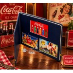 COCA COLA Vintage collection 1/1000 Oz .999 Gold 3 coin cards in Album GOLD AND SILVER BULLION