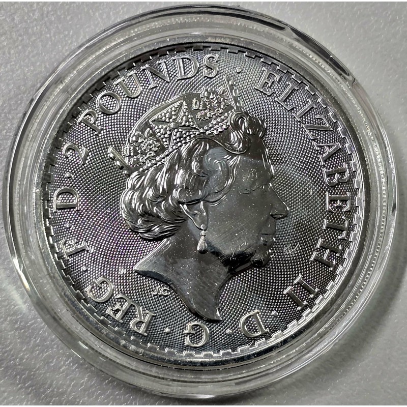 Britannia 1 oz Queen Elizabeth II Silver 999 Bullion Coin 