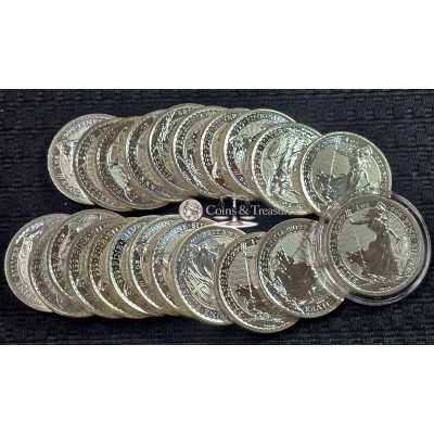 Britannia 1 oz Queen Elizabeth II Silver 999 Bullion Coin 