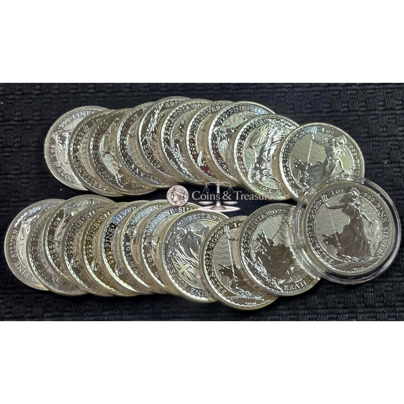 Britannia 1 oz Queen Elizabeth II Silver 999 Bullion Coin 