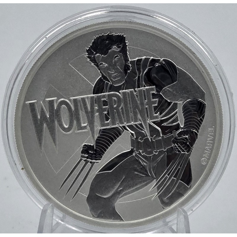 Tuvalu 2021 Marvel Wolverine 1 oz Silver 999 Coin  GOLD AND SILVER BULLION