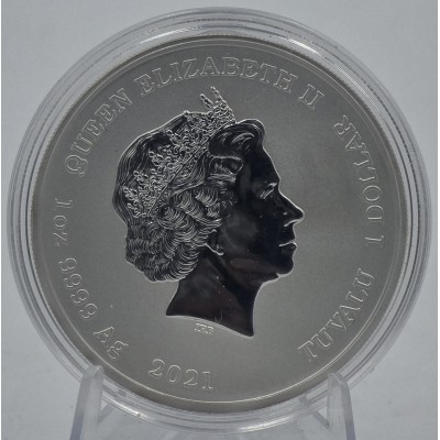 Tuvalu 2021 Marvel Wolverine 1 oz Silver 999 Coin 