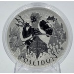 Tuvalu 2021 Poseidon Gods of Olympus 1 oz Silver 999 Coin  GOLD AND SILVER BULLION