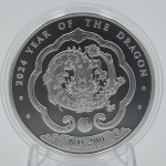 Bhutan 2024 Lunar Year of the Dragon 1 oz Silver 999 Coin  GOLD AND SILVER BULLION