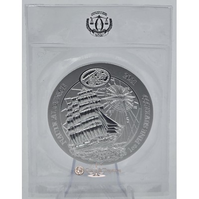 Rwanda 2021 Sedov Nautical 1 oz Silver 999 Coin 