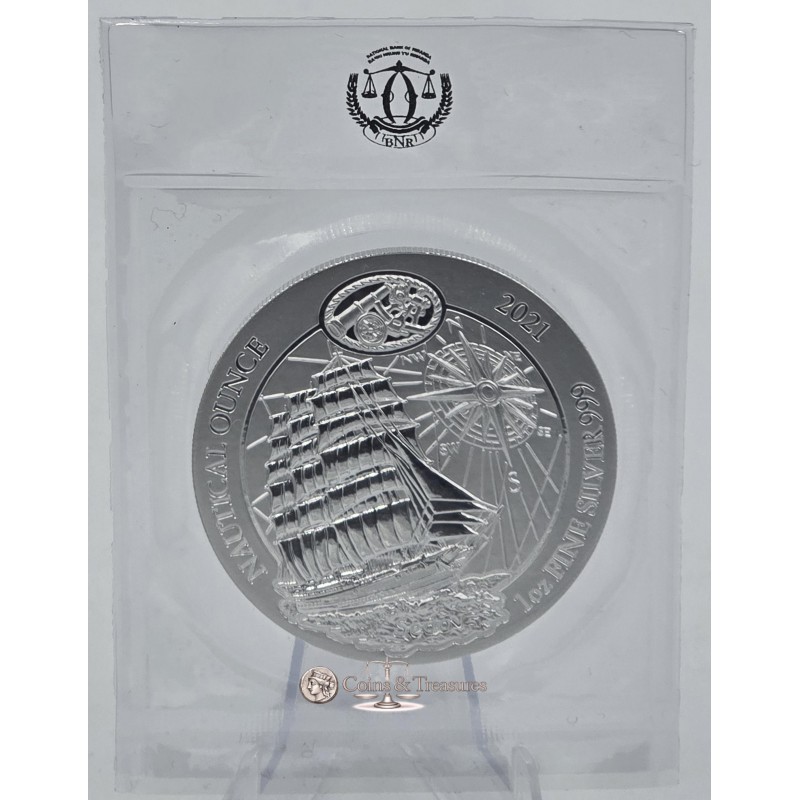 Rwanda 2021 Sedov Nautical 1 oz Silver 999 Coin  GOLD AND SILVER BULLION