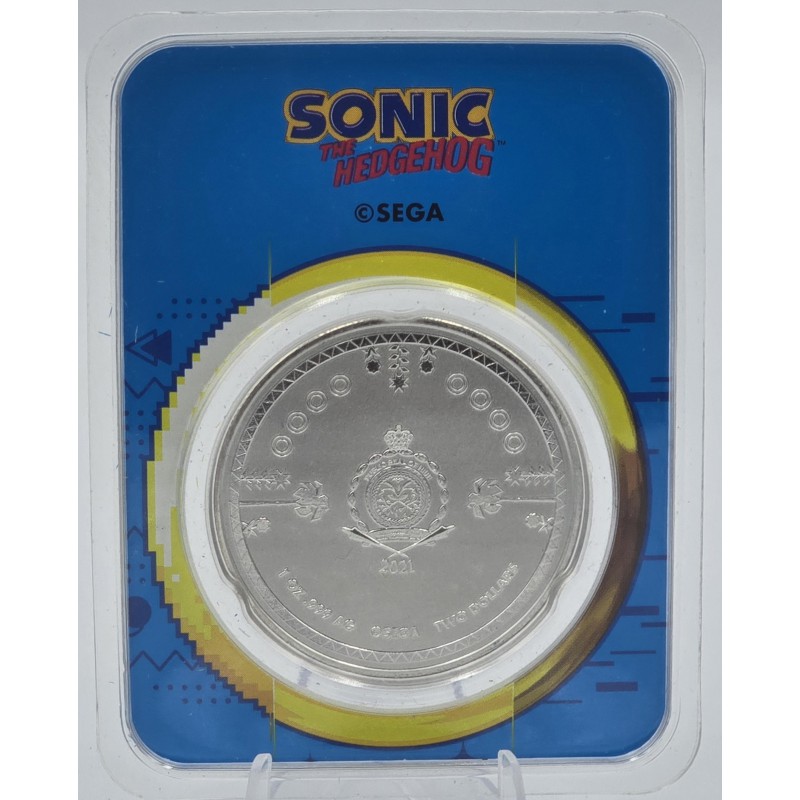 Niue 2021 Sonic the Hedgehog 1 oz Silver 999 Coin  GOLD AND SILVER BULLION
