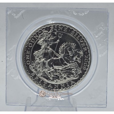 Britannia 1 oz 2009 Queen Elizabeth II Silver 999 Bullion Coin 