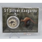 Australian Kangaroo Frosted 2005 1oz Silver 999 Coin in Mint Pack GOLD AND SILVER BULLION