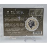 Australian Kangaroo Frosted 2005 1oz Silver 999 Coin in Mint Pack GOLD AND SILVER BULLION