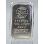 Engelhard 1 oz .999 USA Silver Bar with serial number GOLD AND SILVER BULLION
