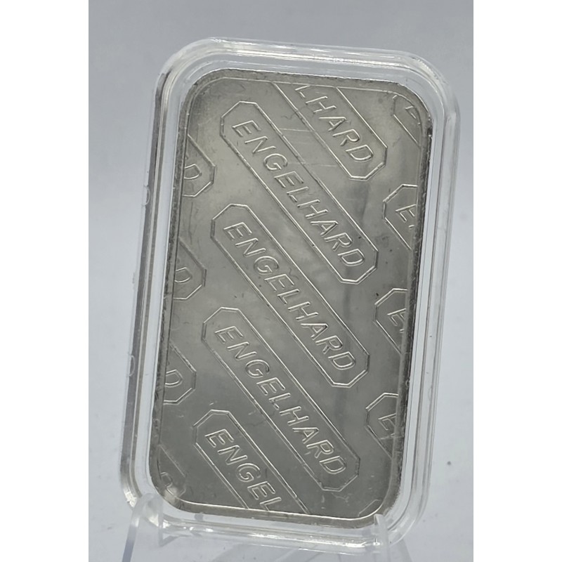 Engelhard 1 oz .999 USA Silver Bar with serial number GOLD AND SILVER BULLION