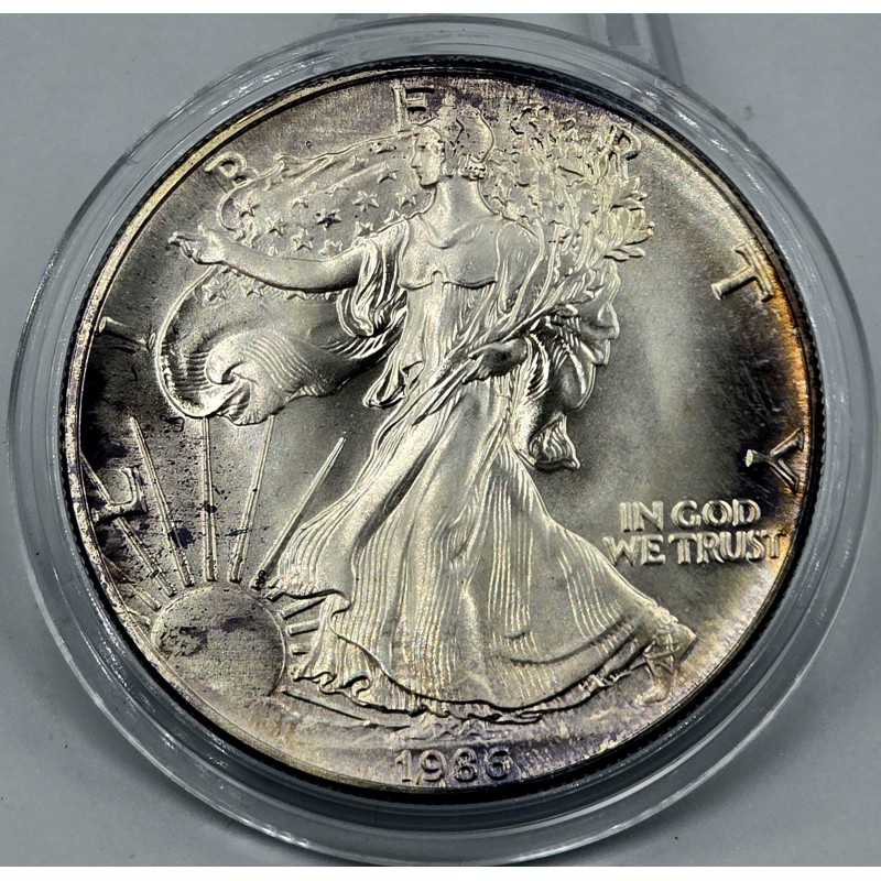 USA 1986 American Eagle Liberty 1 Oz Silver Dollar coin WORLD COINS