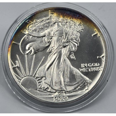 USA 1989 American Eagle Liberty 1 Oz Silver Dollar coin