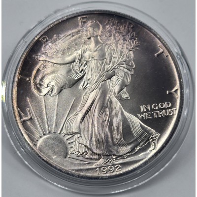 USA 1992 American Eagle Liberty 1 Oz Silver Dollar coin