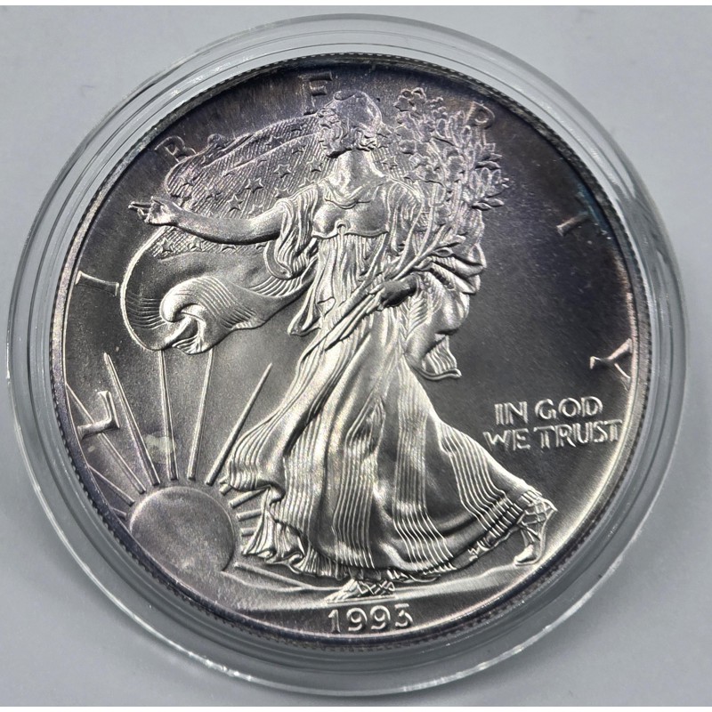 USA 1993 American Eagle Liberty 1 Oz Silver Dollar coin WORLD COINS