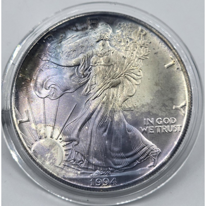 USA 1994 American Eagle Liberty 1 Oz Silver Dollar coin WORLD COINS