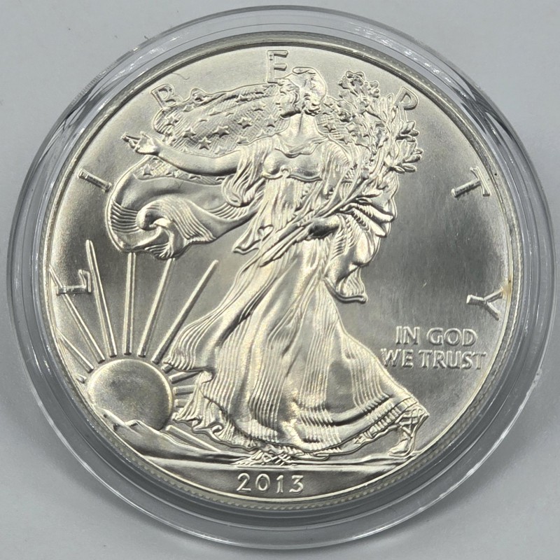 USA 2013 American Eagle Liberty 1 Oz Silver Dollar coin WORLD COINS