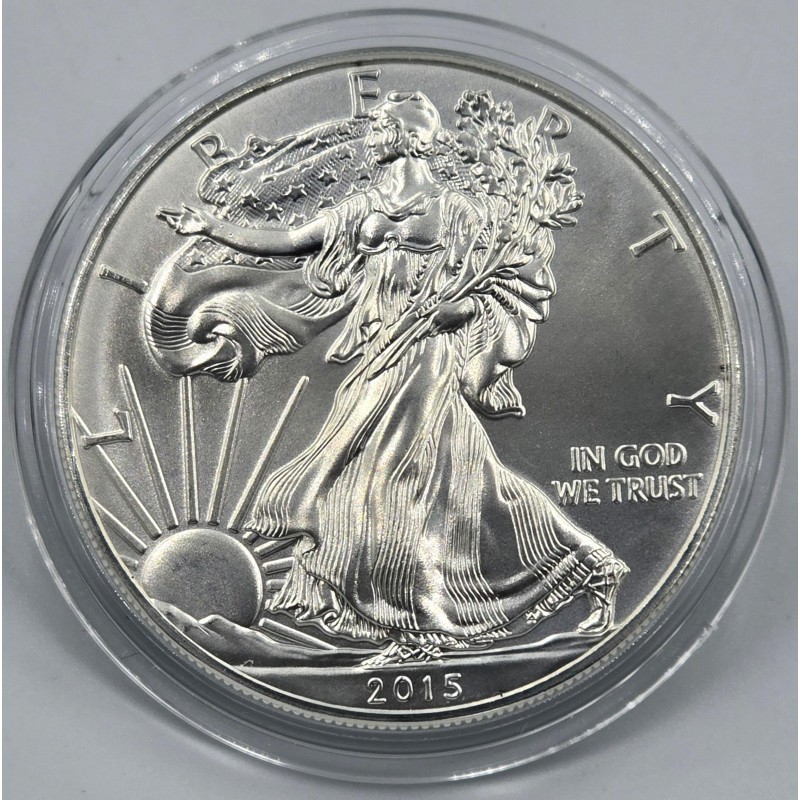 USA 2015 American Eagle Liberty 1 Oz Silver Dollar coin WORLD COINS