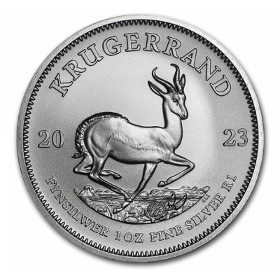 South Africa 2023 Krugerrand 1 oz Silver 999 Bullion Coin 
