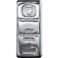 Germania Mint Pure 1kg Silver Cast Bar 1000 grams .999