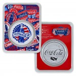 USA 2026 Coca Cola Colorized Americana 1 oz 999 coin GOLD AND SILVER BULLION