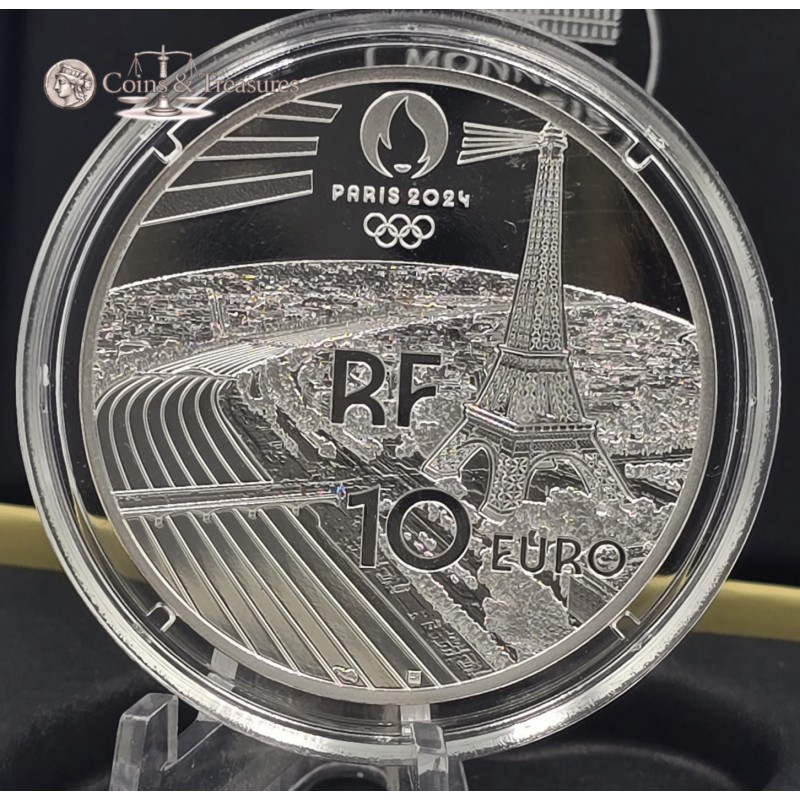France 2024 Silver Proof coin Paris Olympics Arc de triomphe WORLD COINS