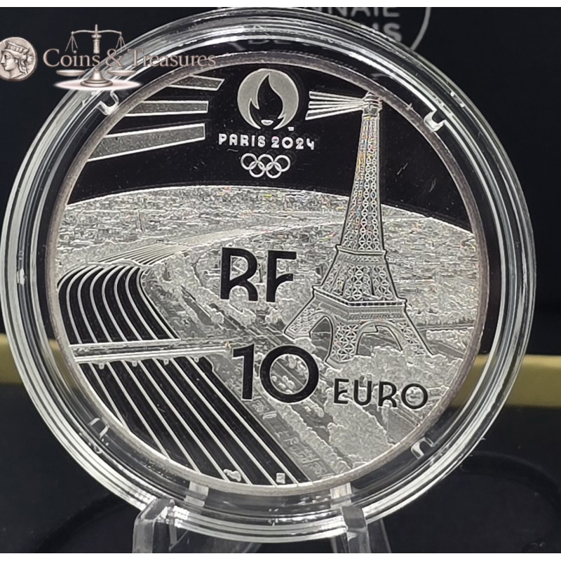 France 2024 Silver Proof coin Paris Olympics Montmartre WORLD COINS