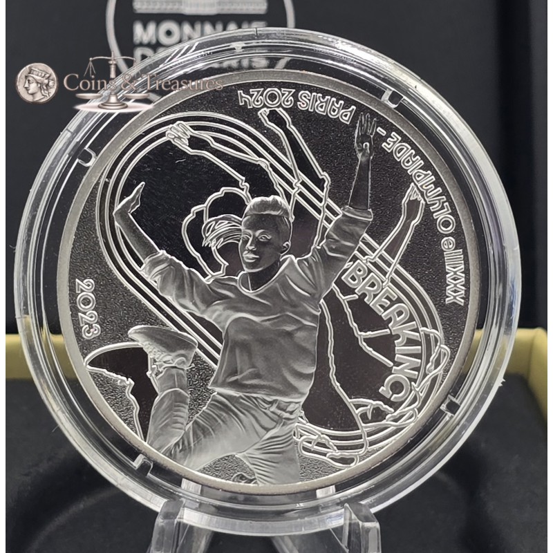 France 2024 Silver Proof coin Paris Olympic sports Breaking WORLD COINS