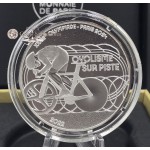 France 2024 Silver Proof coin Paris Olympic sports Track cycling WORLD COINS