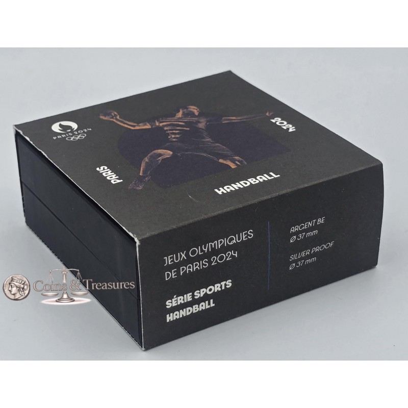 France 2024 Silver Proof coin Paris Olympic sports Handball WORLD COINS