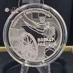 France 2024 Silver Proof coin Paris Olympic sports basketball WORLD COINS