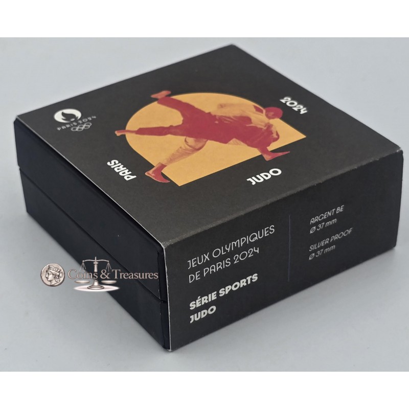 France 2024 Silver Proof coin Paris Olympic sports judo WORLD COINS