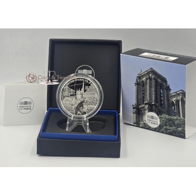 France 2025 Silver Proof coin Unesco Notre Dame 999