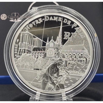 France 2025 Silver Proof coin Unesco Notre Dame 999