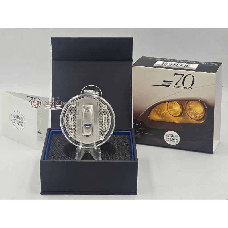 France 2025 1 Oz Silver 999 coin Citroen DS 70 years  WORLD COINS