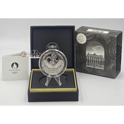 France 2024 Silver Proof coin Paris Olympics Opera Garnier