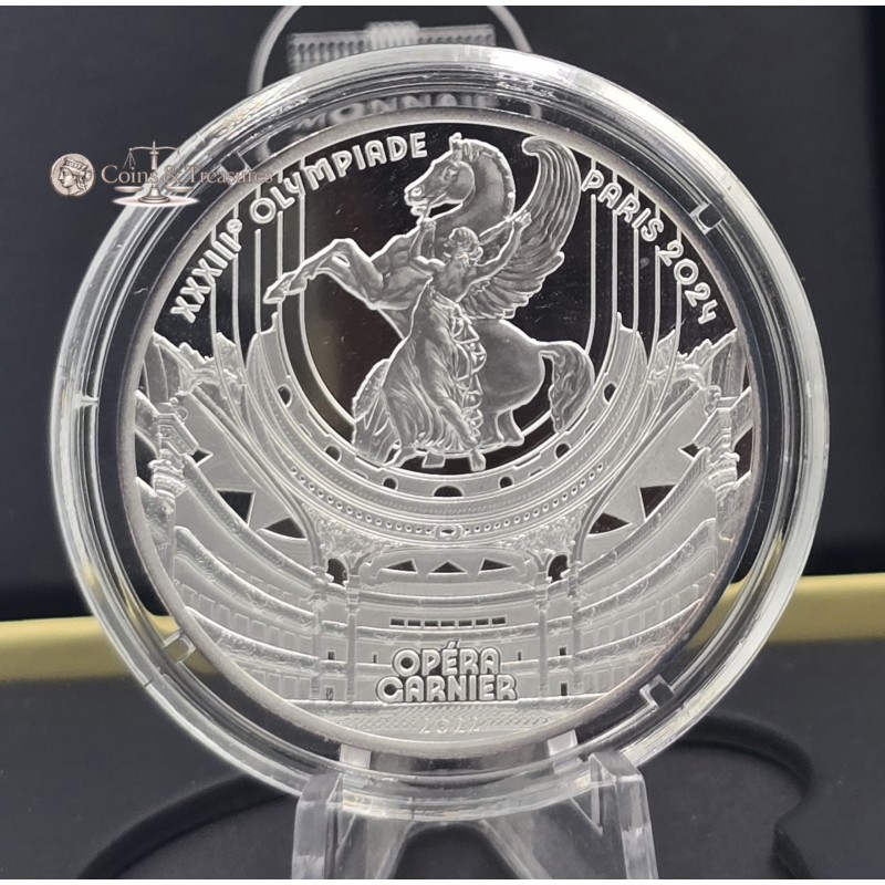 France 2024 Silver Proof coin Paris Olympics Opera Garnier WORLD COINS