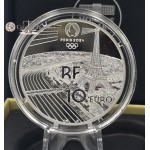 France 2024 Silver Proof coin Paris Olympics Eiffel Tower WORLD COINS