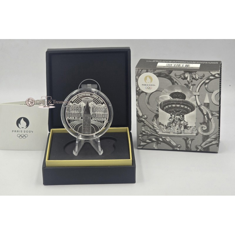 France 2022 Silver Proof coin 999 Place de la Concorde WORLD COINS